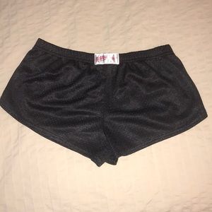 BLACK MESH SOFFE BOOTY SHORTS